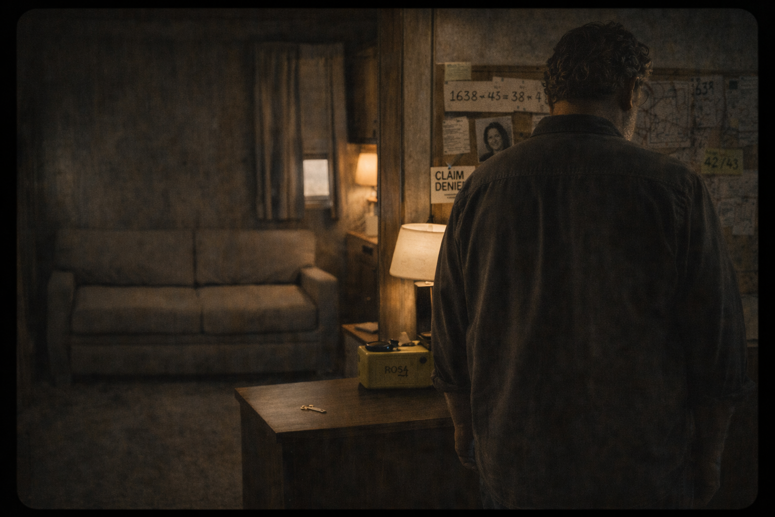 Gil alone at the wall, stripped to essentials, three weeks after Destiny left